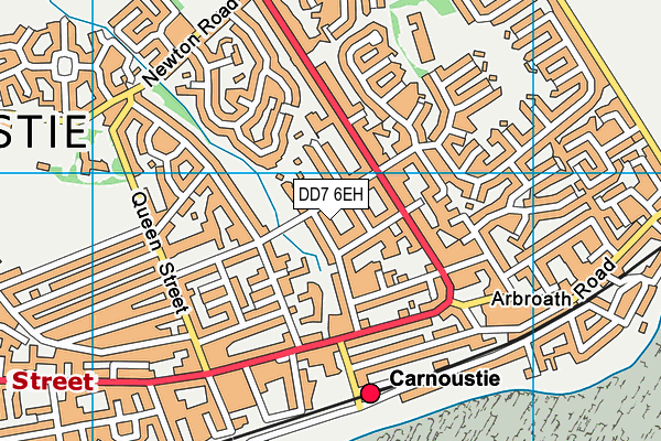 DD7 6EH map - OS VectorMap District (Ordnance Survey)