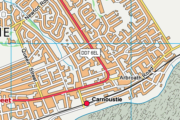 DD7 6EL map - OS VectorMap District (Ordnance Survey)