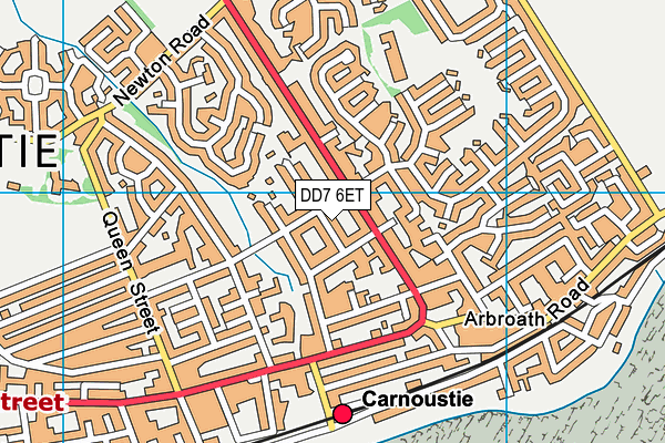 DD7 6ET map - OS VectorMap District (Ordnance Survey)