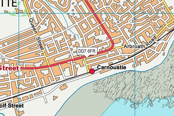 DD7 6FR map - OS VectorMap District (Ordnance Survey)
