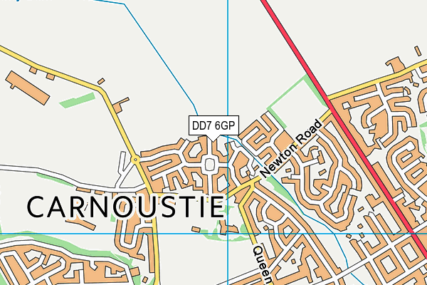DD7 6GP map - OS VectorMap District (Ordnance Survey)