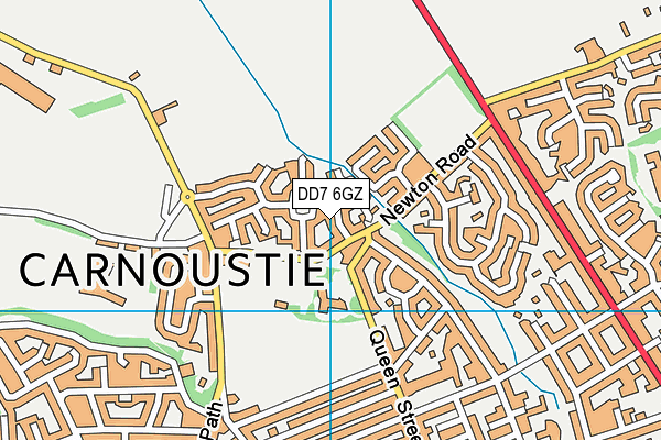 DD7 6GZ map - OS VectorMap District (Ordnance Survey)