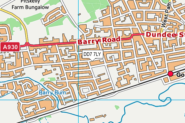 DD7 7LY map - OS VectorMap District (Ordnance Survey) DD7 7LY map - OS VectorMap District (Ordnance Survey)