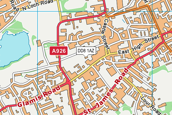 DD8 1AZ map - OS VectorMap District (Ordnance Survey)