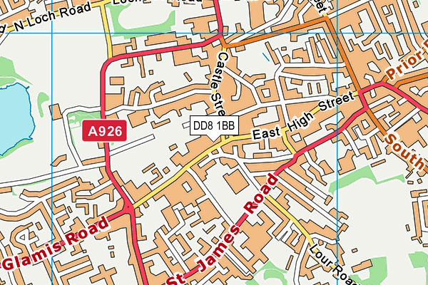 DD8 1BB map - OS VectorMap District (Ordnance Survey) DD8 1BB map - OS VectorMap District (Ordnance Survey)