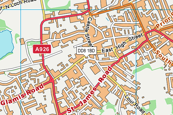 DD8 1BD map - OS VectorMap District (Ordnance Survey) DD8 1BD map - OS VectorMap District (Ordnance Survey)