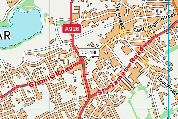 DD8 1BL map - OS VectorMap District (Ordnance Survey) DD8 1BL map - OS VectorMap District (Ordnance Survey)