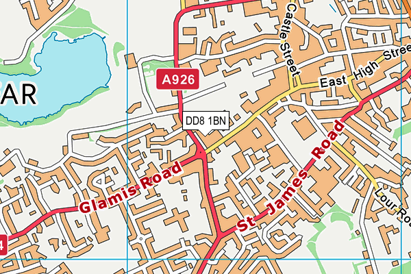 DD8 1BN map - OS VectorMap District (Ordnance Survey) DD8 1BN map - OS VectorMap District (Ordnance Survey)