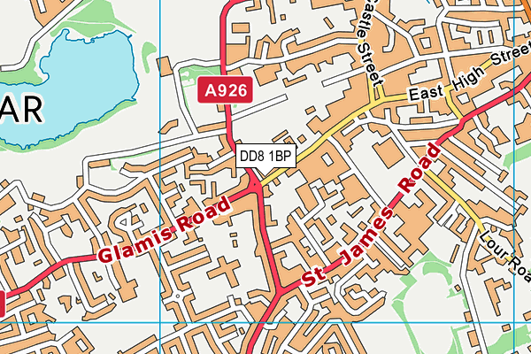 DD8 1BP map - OS VectorMap District (Ordnance Survey) DD8 1BP map - OS VectorMap District (Ordnance Survey)