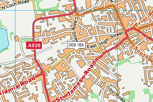 DD8 1BX map - OS VectorMap District (Ordnance Survey) DD8 1BX map - OS VectorMap District (Ordnance Survey)