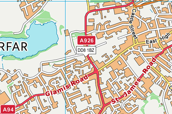 DD8 1BZ map - OS VectorMap District (Ordnance Survey) DD8 1BZ map - OS VectorMap District (Ordnance Survey)