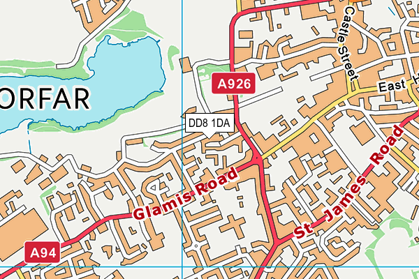 DD8 1DA map - OS VectorMap District (Ordnance Survey) DD8 1DA map - OS VectorMap District (Ordnance Survey)