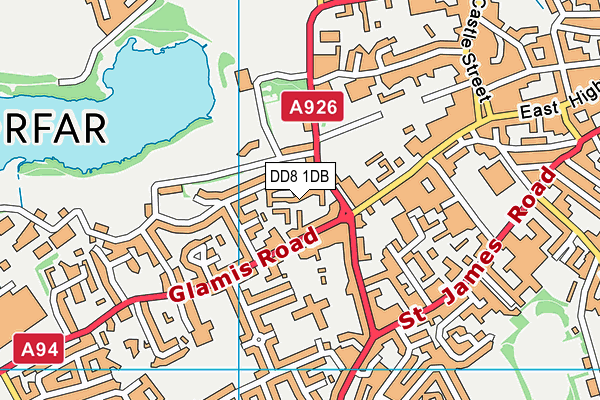 DD8 1DB map - OS VectorMap District (Ordnance Survey) DD8 1DB map - OS VectorMap District (Ordnance Survey)