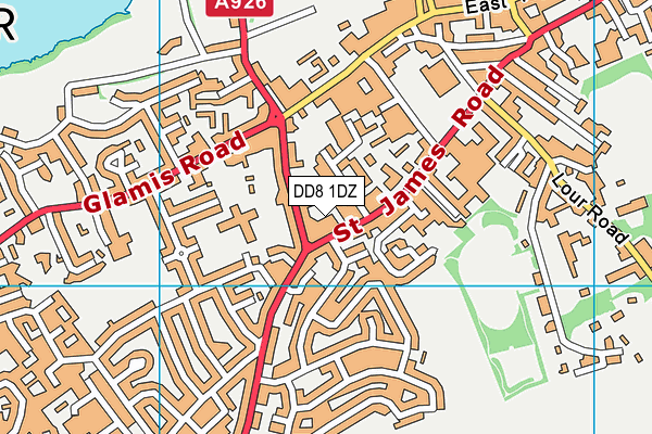 DD8 1DZ map - OS VectorMap District (Ordnance Survey) DD8 1DZ map - OS VectorMap District (Ordnance Survey)