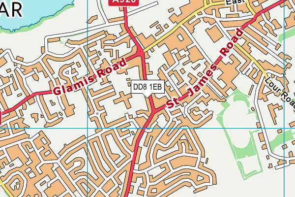 DD8 1EB map - OS VectorMap District (Ordnance Survey) DD8 1EB map - OS VectorMap District (Ordnance Survey)