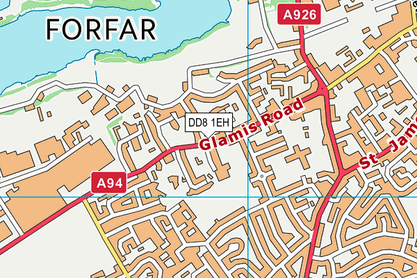 DD8 1EH map - OS VectorMap District (Ordnance Survey) DD8 1EH map - OS VectorMap District (Ordnance Survey)