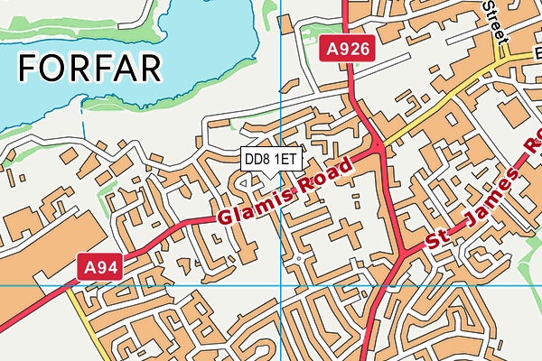 DD8 1ET map - OS VectorMap District (Ordnance Survey) DD8 1ET map - OS VectorMap District (Ordnance Survey)
