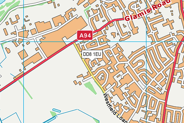 DD8 1EU map - OS VectorMap District (Ordnance Survey) DD8 1EU map - OS VectorMap District (Ordnance Survey)