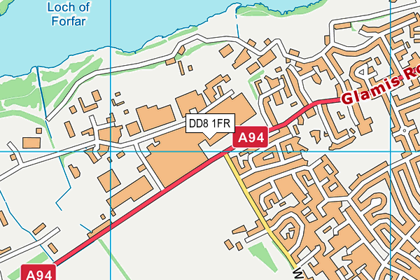 DD8 1FR map - OS VectorMap District (Ordnance Survey) DD8 1FR map - OS VectorMap District (Ordnance Survey)