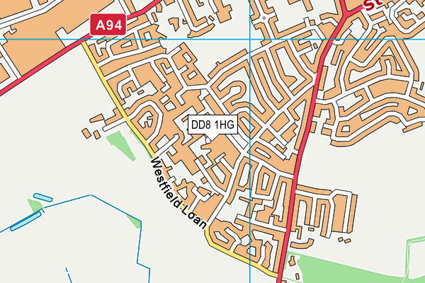 DD8 1HG map - OS VectorMap District (Ordnance Survey) DD8 1HG map - OS VectorMap District (Ordnance Survey)