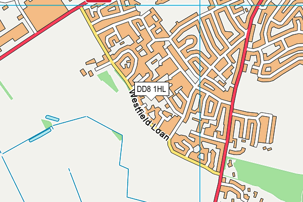 DD8 1HL map - OS VectorMap District (Ordnance Survey) DD8 1HL map - OS VectorMap District (Ordnance Survey)