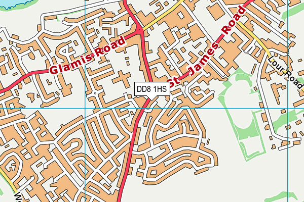 DD8 1HS map - OS VectorMap District (Ordnance Survey) DD8 1HS map - OS VectorMap District (Ordnance Survey)