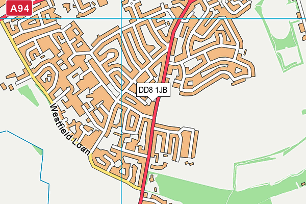 DD8 1JB map - OS VectorMap District (Ordnance Survey) DD8 1JB map - OS VectorMap District (Ordnance Survey)