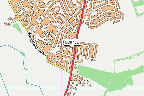 DD8 1JE map - OS VectorMap District (Ordnance Survey) DD8 1JE map - OS VectorMap District (Ordnance Survey)