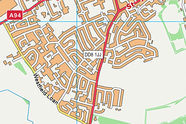 DD8 1JJ map - OS VectorMap District (Ordnance Survey) DD8 1JJ map - OS VectorMap District (Ordnance Survey)