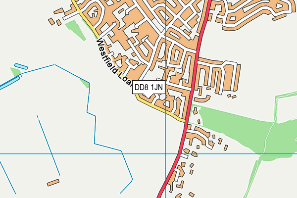 DD8 1JN map - OS VectorMap District (Ordnance Survey) DD8 1JN map - OS VectorMap District (Ordnance Survey)