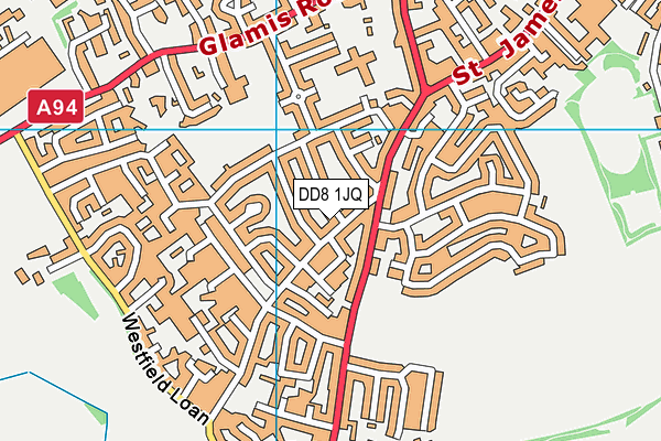 DD8 1JQ map - OS VectorMap District (Ordnance Survey) DD8 1JQ map - OS VectorMap District (Ordnance Survey)