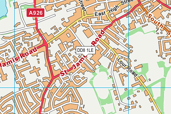 DD8 1LE map - OS VectorMap District (Ordnance Survey) DD8 1LE map - OS VectorMap District (Ordnance Survey)