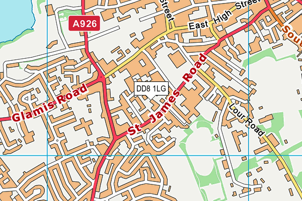 DD8 1LG map - OS VectorMap District (Ordnance Survey) DD8 1LG map - OS VectorMap District (Ordnance Survey)
