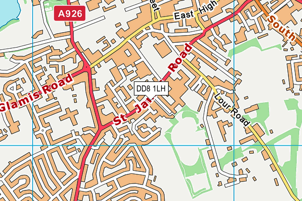 DD8 1LH map - OS VectorMap District (Ordnance Survey) DD8 1LH map - OS VectorMap District (Ordnance Survey)