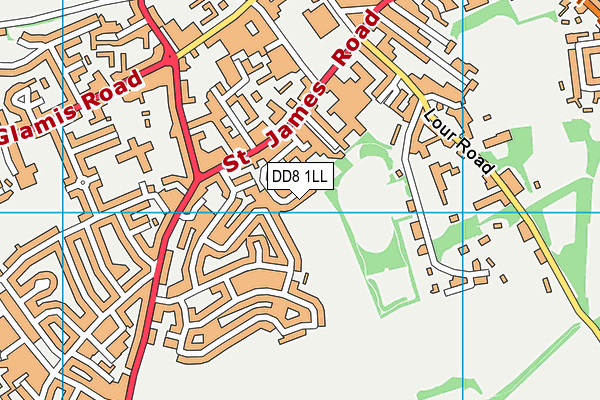 DD8 1LL map - OS VectorMap District (Ordnance Survey) DD8 1LL map - OS VectorMap District (Ordnance Survey)