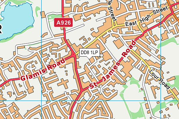 DD8 1LP map - OS VectorMap District (Ordnance Survey)