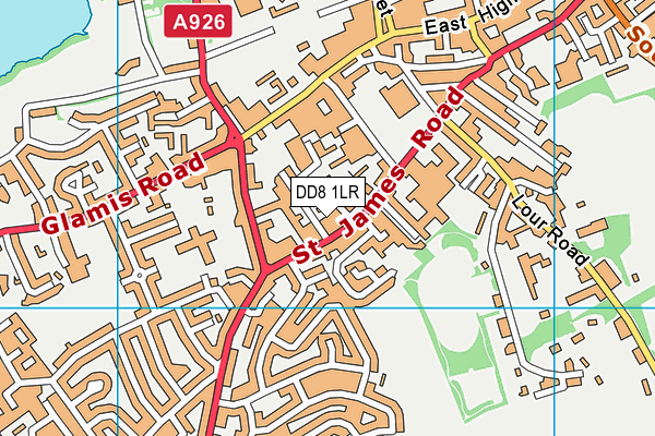 DD8 1LR map - OS VectorMap District (Ordnance Survey)