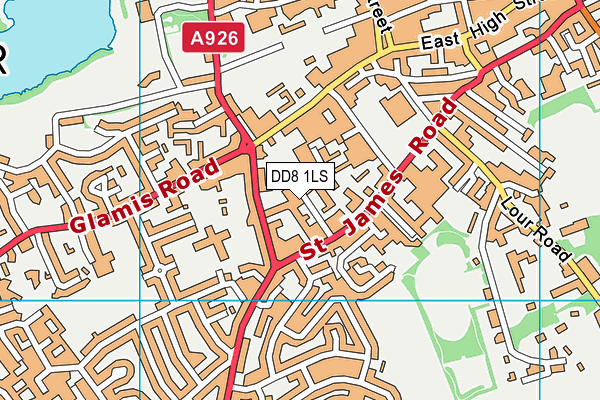 DD8 1LS map - OS VectorMap District (Ordnance Survey)