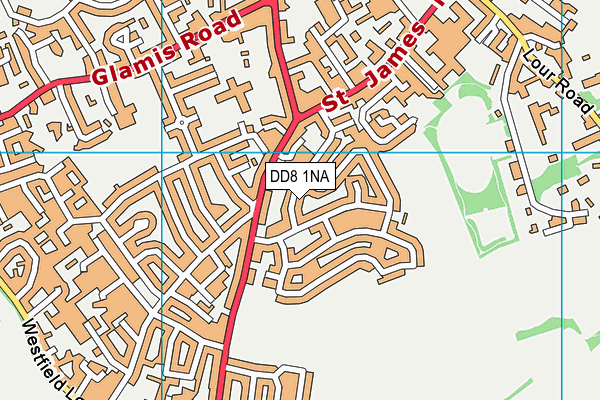 DD8 1NA map - OS VectorMap District (Ordnance Survey) DD8 1NA map - OS VectorMap District (Ordnance Survey)