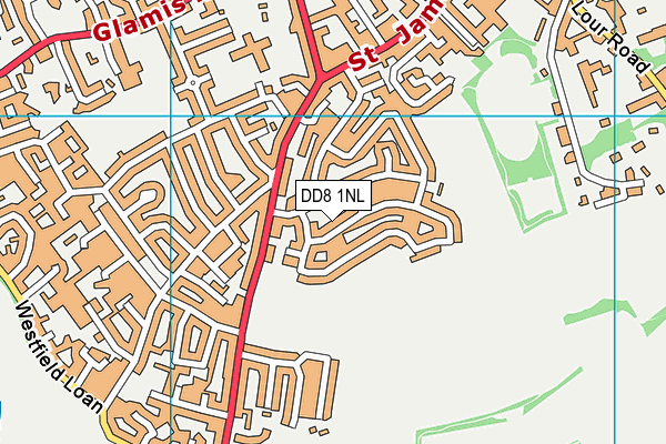 DD8 1NL map - OS VectorMap District (Ordnance Survey) DD8 1NL map - OS VectorMap District (Ordnance Survey)