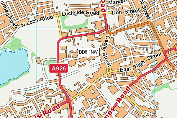 DD8 1NW map - OS VectorMap District (Ordnance Survey) DD8 1NW map - OS VectorMap District (Ordnance Survey)