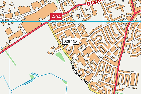 DD8 1NX map - OS VectorMap District (Ordnance Survey) DD8 1NX map - OS VectorMap District (Ordnance Survey)