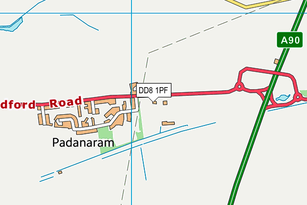 DD8 1PF map - OS VectorMap District (Ordnance Survey) DD8 1PF map - OS VectorMap District (Ordnance Survey)