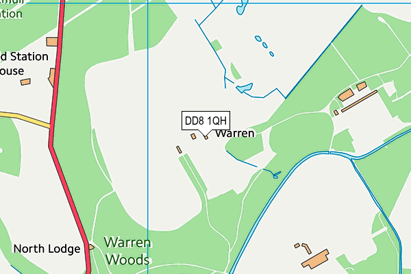 DD8 1QH map - OS VectorMap District (Ordnance Survey) DD8 1QH map - OS VectorMap District (Ordnance Survey)