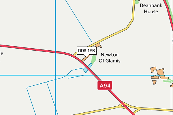 DD8 1SB map - OS VectorMap District (Ordnance Survey)