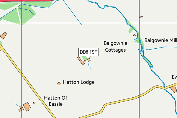 DD8 1SF map - OS VectorMap District (Ordnance Survey)