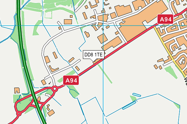 DD8 1TE map - OS VectorMap District (Ordnance Survey) DD8 1TE map - OS VectorMap District (Ordnance Survey)