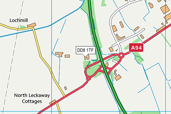 DD8 1TF map - OS VectorMap District (Ordnance Survey)