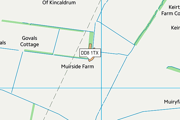 DD8 1TX map - OS VectorMap District (Ordnance Survey) DD8 1TX map - OS VectorMap District (Ordnance Survey)