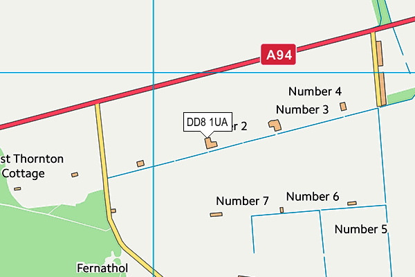 DD8 1UA map - OS VectorMap District (Ordnance Survey) DD8 1UA map - OS VectorMap District (Ordnance Survey)